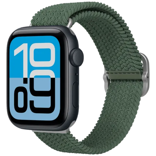 RHINOSHIELD Braided Strap Бауды ұзарту үшін Apple Watch 42/44/45/49 mm, Жасыл