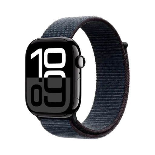 Apple Watch Series 10 GPS, 42мм, Спортивный браслет "Ink", Оникс