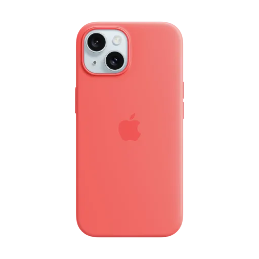 Apple Чохол силіконовий з MagSafe Guava для iPhone 15
