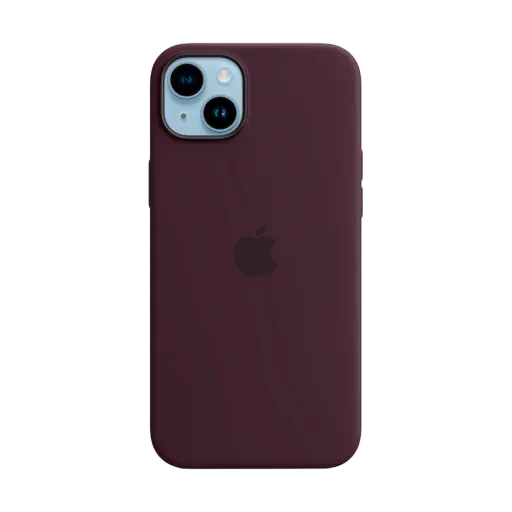 Silikon qoruyucu örtük Apple MagSafe ilə iPhone 14 Plus üçün, Elderberry