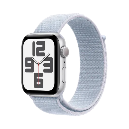 Apple Watch SE GPS Gen.2 (2024),  Голубое облако спортивный ремешок, 40мм, Серебристый