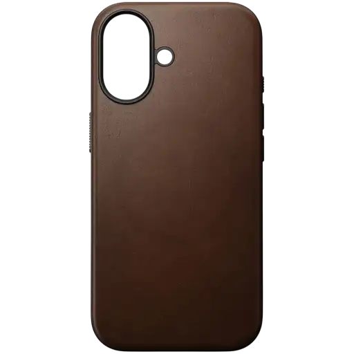 NOMAD Чехол Modern Leather Case с MagSafe Коричневый для iPhone 17