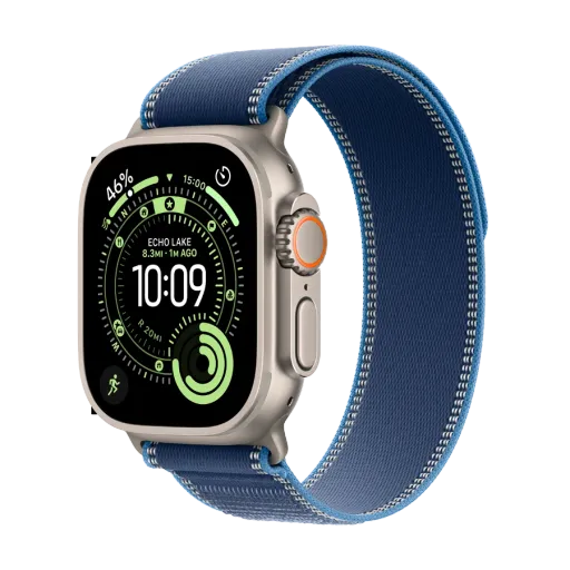 Apple Watch Ultra 3, 49mm, Trail Loop "Blue/Bright Blue", M/L, Natural