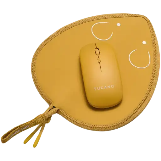 TUCANO Topo Mouse Pad with Wireless Mouse Тінтуір, Сары