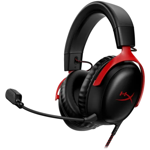 Игровые наушники HYPERX Cloud III, Чёрно-красные