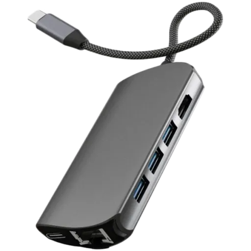 VLP Infinity USB-C Hub 8 в 1, Графит