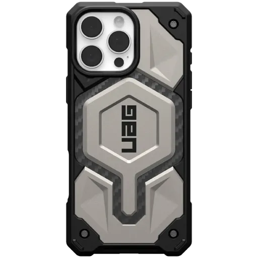 Husă UAG Monarch Pro cu MagSafe pentru iPhone 16 Pro, Titanium