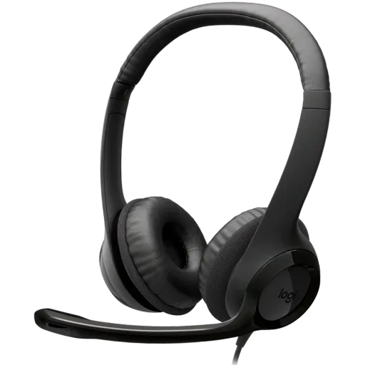 LOGITECH H390 Дротова гарнітура, Чорний