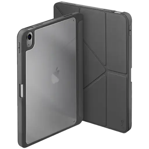 Case UNIQ Smart Folio Moven for iPad (Gen.7/8/9), Charcoal Gray