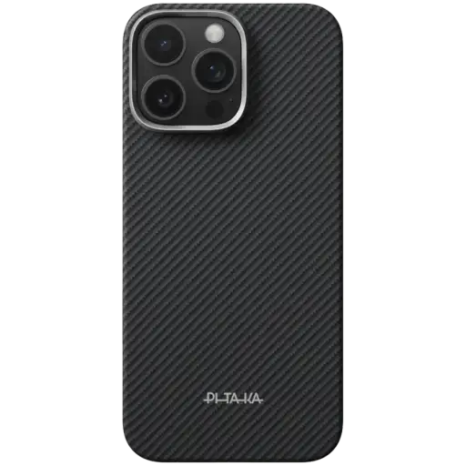 Чехол PITAKA PitaTap для iPhone 16 Pro, Чёрный/Серый