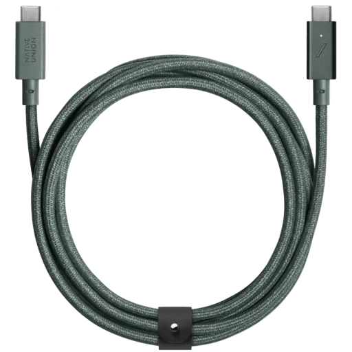 NATIVE UNION USB-C Cable, Green, 2.4m