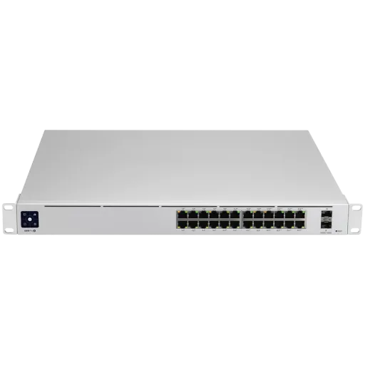 Switch Gigabit administrabil Ubiquiti UniFi cu suport Power over Ethernet, 24 porturi, Gray