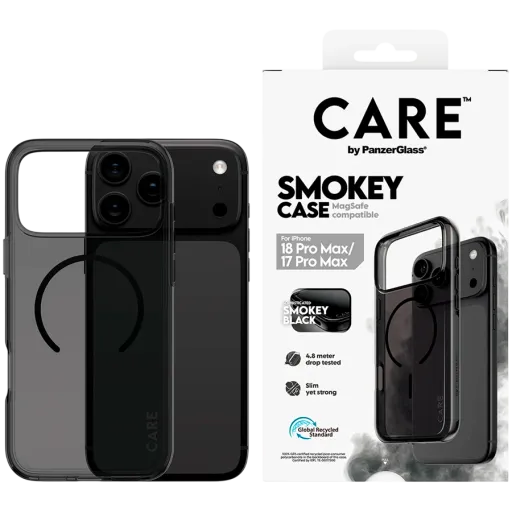 PANZERGLASS Case Urban Explorer Case w. Black MagSafe თან MagSafe Smokey for iPhone 17 Pro Max/18 Pro Max
