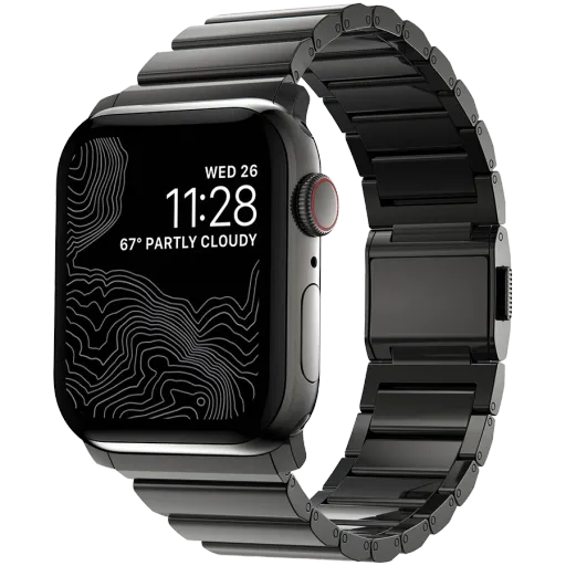 NOMAD Steel Band for Apple Watch 44/42mm Ремешок  for Apple Watch 42/44/45 mm, Графит