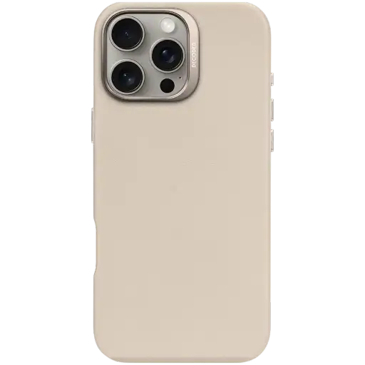 Чехол DECODED из кожи с MagSafe для iPhone 16 Pro Max, Глиняный
