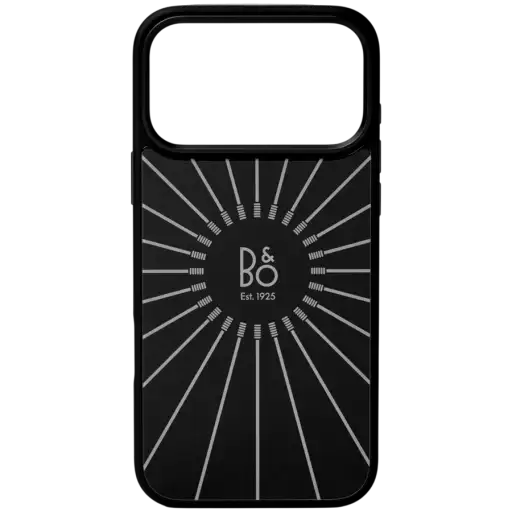 Case Bang & Olufsen glass version with MagSafe for iPhone 17 Pro Max, Black Anthracite