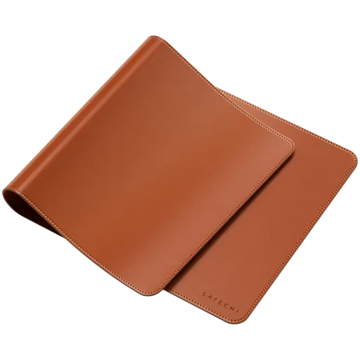 SATECHI , BrownVegan-Leather Premium Desk Mat