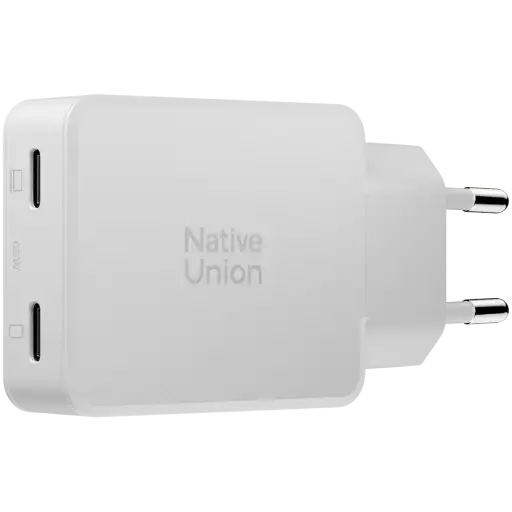 NATIVE UNION Адаптер питания 2*USB-C, 65 Вт