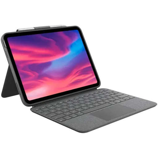 LOGITECH (CIS) Чехол с клавиатурой Combo Touch Oxford Grey для iPad (10-го поколения)