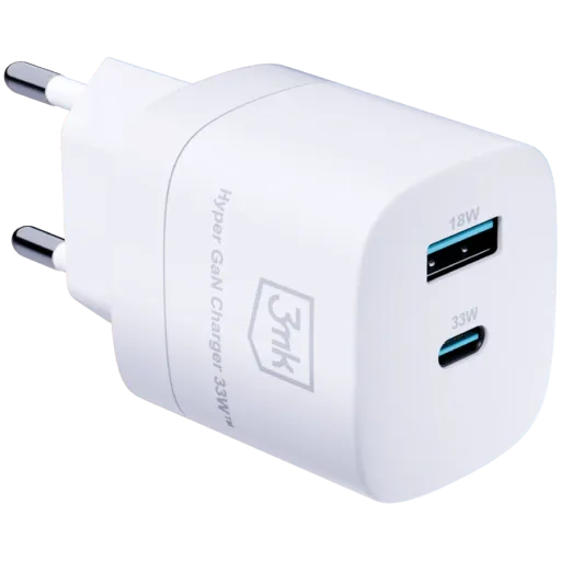 3MK Адаптер питания 2*USB/USB-C, 33 Вт