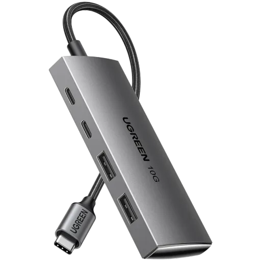 USB Hub UGREEN USB-C to 2xUSB-A + 2xUSB-C Մոխրագույն