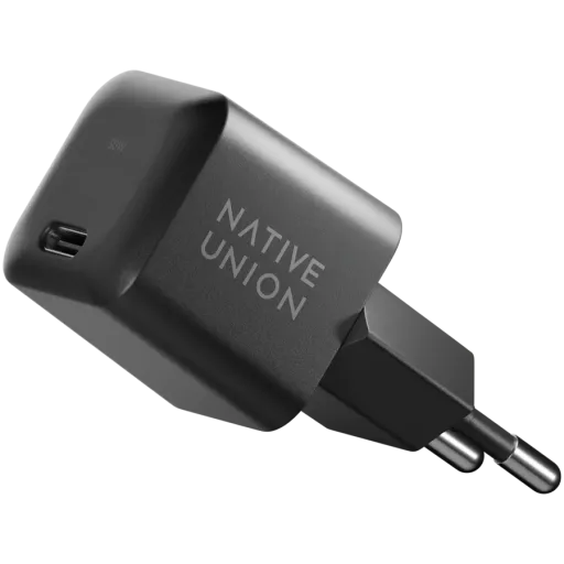 Зарядное устройство NATIVE UNION Fast GaN Charger PD 30W USB-C Port Black (FAST-PD30-2-BLK-EU)