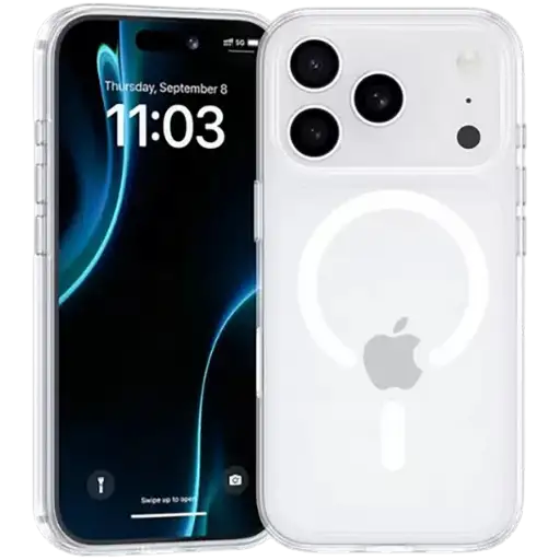 Husă BENKS Crystal Magnetic transparentă cu MagSafe pentru iPhone 17 Pro