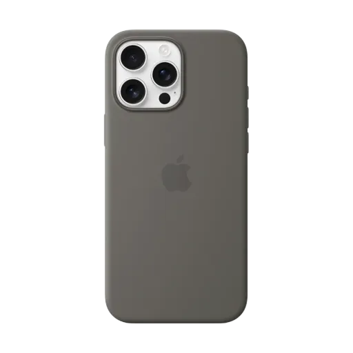 Apple силиконовый чехол с MagSafe Stone Gray для iPhone 16 Pro Max