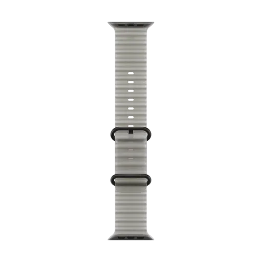 Apple 49mm Ocean Band - Black Titanium Finish Ремінець  for Apple Watch 44/45/46/49 mm, Size Універсальний розмір, Translucent Grey