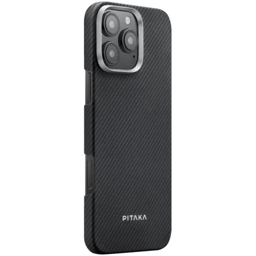 PITAKA Чехол Ultra Slim с MagSafe Чёрный/Серый для iPhone 16 Pro Max