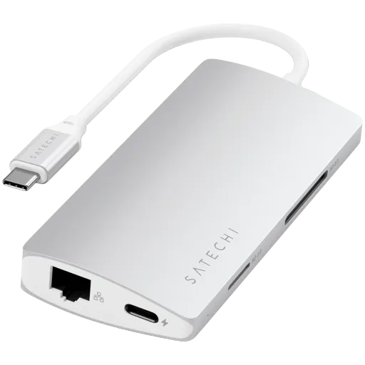 Док-станция SATECHI Aluminum Multi-Port Adapter V2 (ST-TCMA2S)