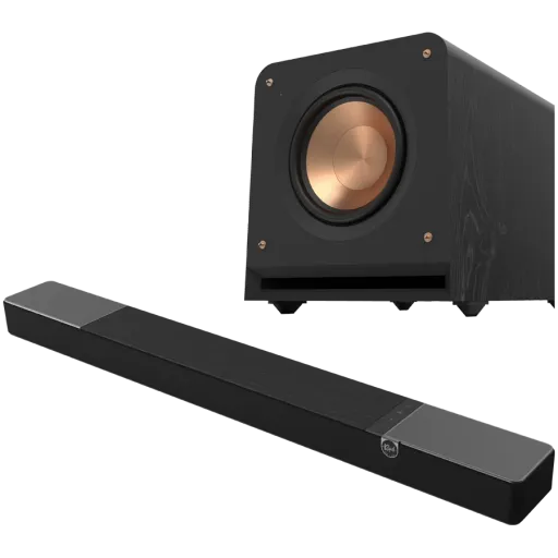 KLIPSCH үйдегі аудио жүйесі Қара