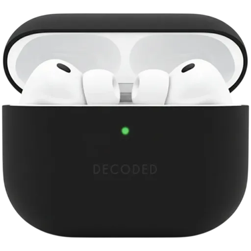 Husă DECODED din silicon pentru AirPods Pro (Gen.3), Black