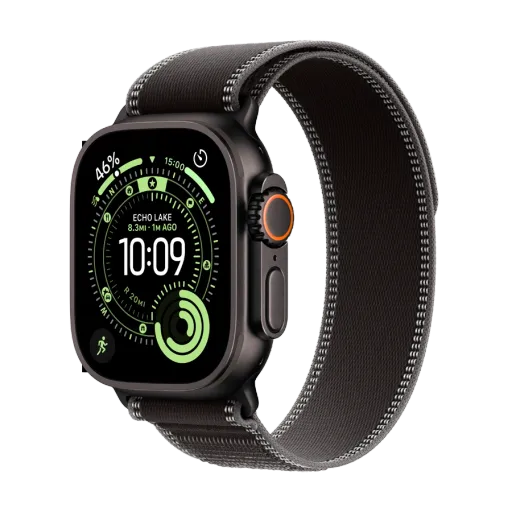 Apple Watch Ultra 3, 49mm, Trail Loop "Black/Charcoal", S/M, Black