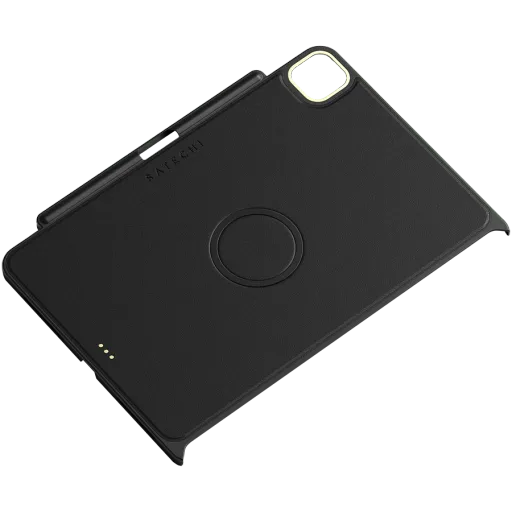 SATECHI Case Vegan-Leather Magnetic Case  Black for iPad Pro 12.9-inch (3rd, 4th and 5th generation)/(6th generation)
