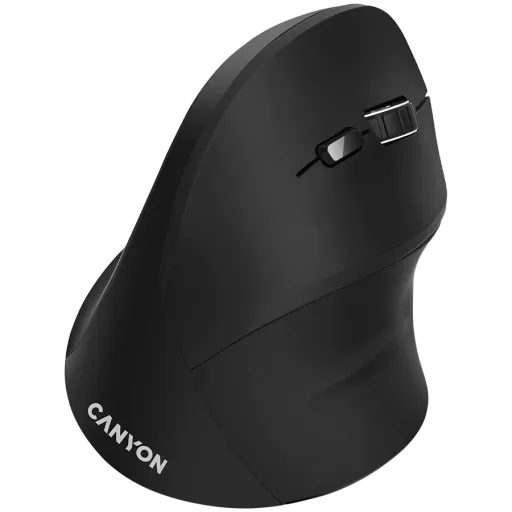 Вертикальная беспроводная мышь CANYON MW-16, Чёрный