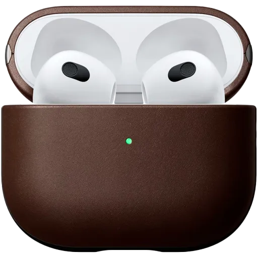 Husă NOMAD Modern din piele pentru AirPods (Gen.3), Brown