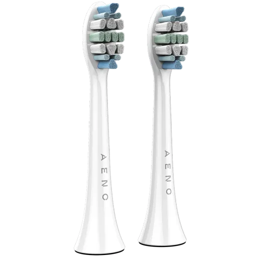 AENO  for AENO DB3 Toothbrush, AENO DB4 Toothbrush, AENO DB5 Toothbrush, AENO DB6 Toothbrush, WhiteReplacement toothbrush heads, White, Dupont bristles, 2pcs in set