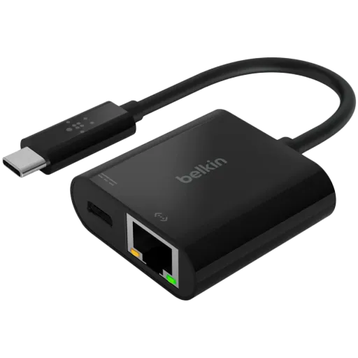 BELKIN USB-C to Gigabit Ethernet Adapter, Black