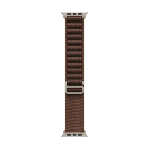 Apple 49mm Alpine Loop - Natural Titanium Finish Ремінець  for Apple Watch 44/45/46/49 mm, Size L, Burgundy