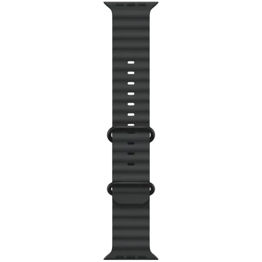 Apple 49mm Ocean Band - Black Titanium Finish Ремешок for Apple Watch 44/45/46/49 mm, Чёрный