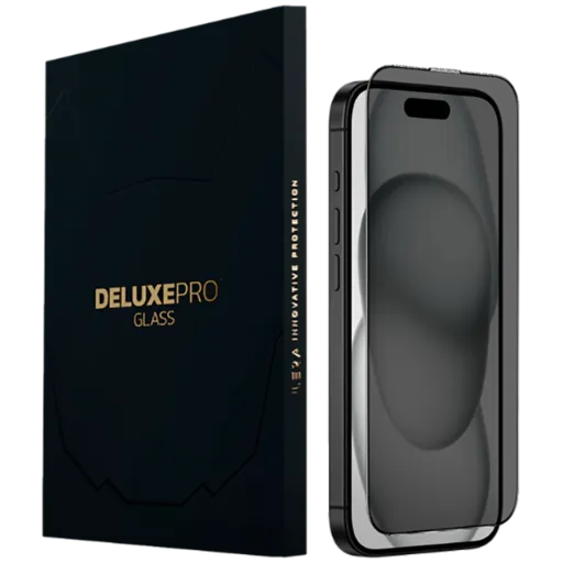 Захисне скло iLera DeLuxe Incognito FullCover для iPhone 15 (iLInDL15)