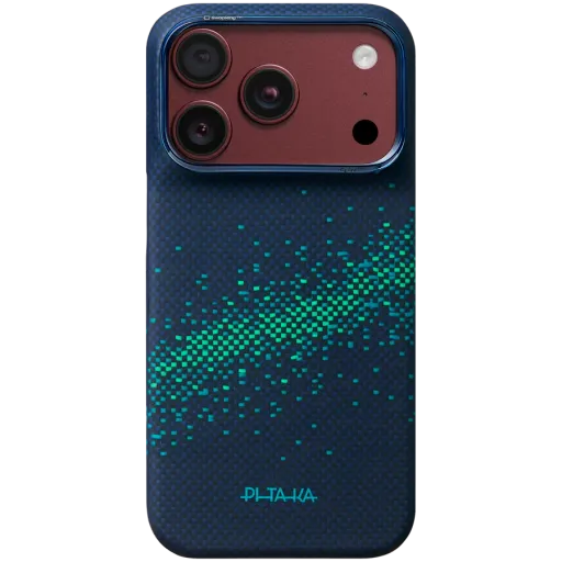Чехол PITAKA Milky Way Galaxy с MagSafe для iPhone 18 Pro, Nearfield Blue