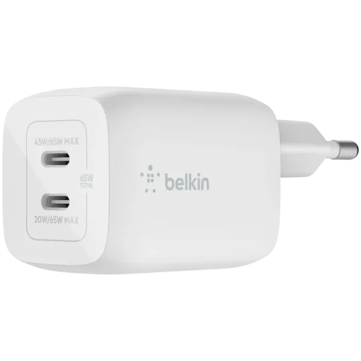 Адаптер питания BELKIN 2*USB-C, 65 Вт