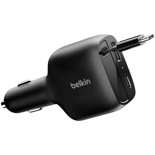 Car Adapter BELKIN 2*USB/USB-C, 75 vatt