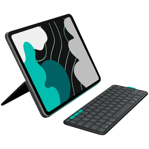 Husă LOGITECH Smart Folio FLIP pentru iPad Air 13 (M2/M3)/Pro 13 (M4), Graphite