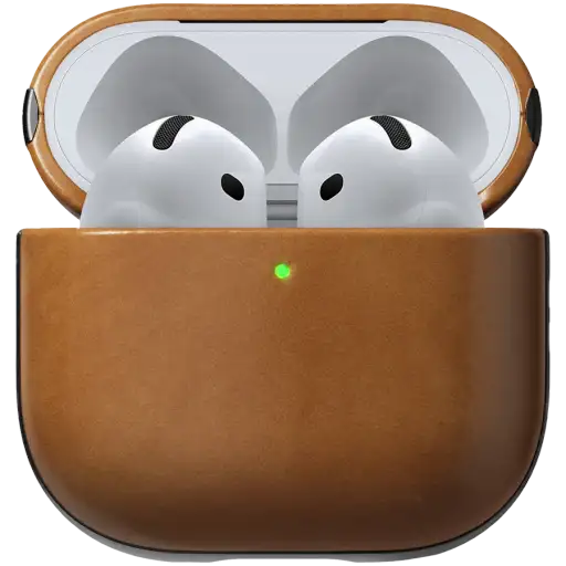 NOMAD Case Modern Leather Case თან MagSafe Tan for AirPods (Gen4)