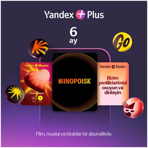 6 aylıq Yandex Plus abunəliyi