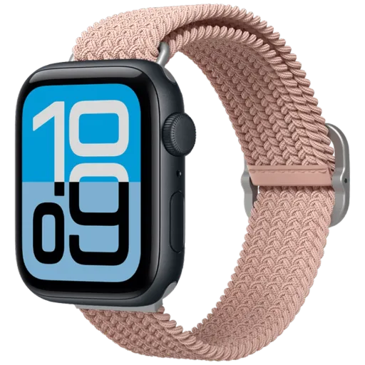 RHINOSHIELD Braided Strap Бауды ұзарту үшін Apple Watch 42/44/45/49 mm, Қызғылт