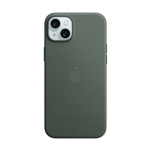 Apple Чехол FineWoven Case с MagSafe Evergreen для iPhone 15 Plus